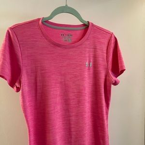 Pink Under Armour Workout Shirt